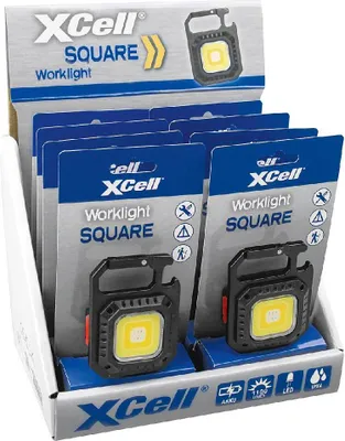 Image de XCell 148868 Work Square LED (monochrome) – Lampe de travail rechargeable, 1 100 lm