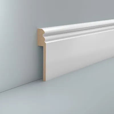 Produktbild von Abdeckleiste Fliesensockel 19 x 96 mm RAL 9016 Fliesenabdeckleiste profiliert