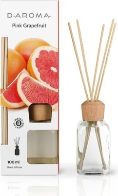 Produktbild von Duftdiffusor D-aroma Reed Diffuser 100ml Pink Grapefruit Lufterfrischere