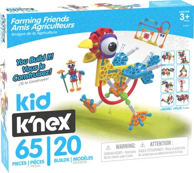 Produktbild von K'nex Kid Knex Farmin Friends Bauset, 65 Teile.