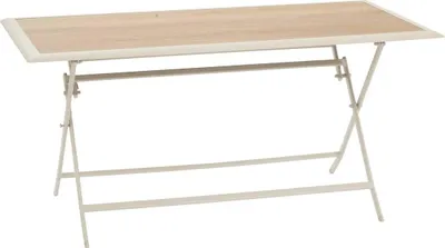 Produktbild von Gartentisch 6-sitzer azua klappbar beige 150x80cm - Hespéride