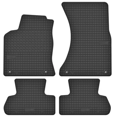 Image de Tapis de sol en caoutchouc pour Audi Q5 I 2008-2017 (SUV) – 4 pièces, noirs, sur mesure