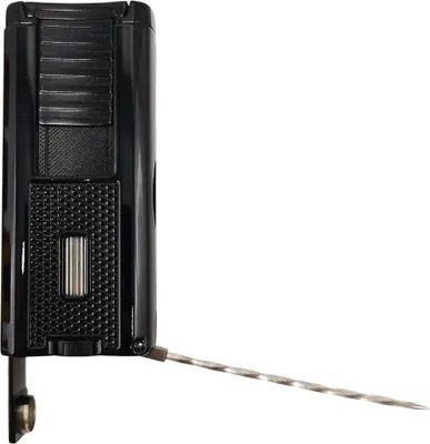 Produktbild von Myon Feuerzeug 3er-Jet Ceyreste Schwarz, nachfüllbar, mit Pin und Piercer