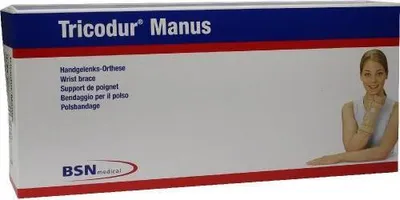 Produktbild von Tricodur Manus Handgelenkband.,haut rechts Gr.S/M(BSN),