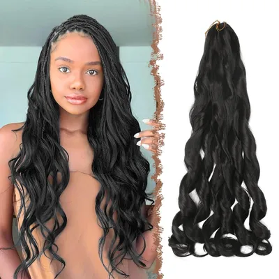 Imagen del producto de Extensiones de cabello onduladas, color , 60 cm