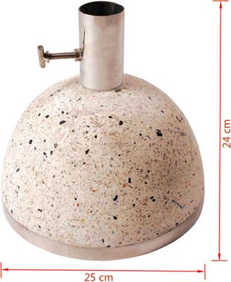 Esschert Design Schirmfuß granito weiß 11,5kg S; PV09