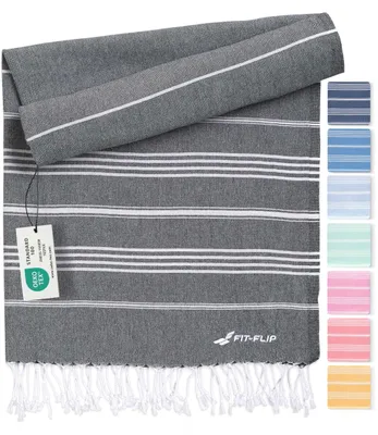 Produktbild von Fit-Flip Hamamtuch aus 100% Baumwolle saugfähig und schnelltrocknend
