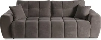 Produktbild von BETTSO Großes komfortables FUTU Schlafsofa mit Schlaffunktion und Bettzeugablage dunkelbraun