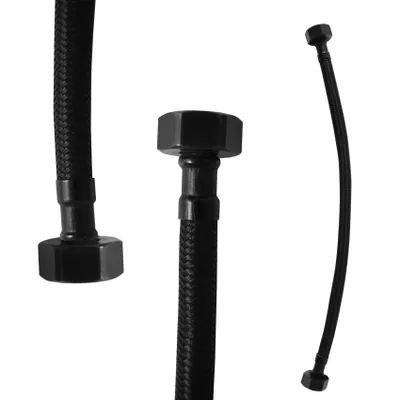 Zdjęcie produktu dla Wąż RAV Flexi - czarny mat Kolor: czarny mat, Wymiar: 1/2'' x 1/2''