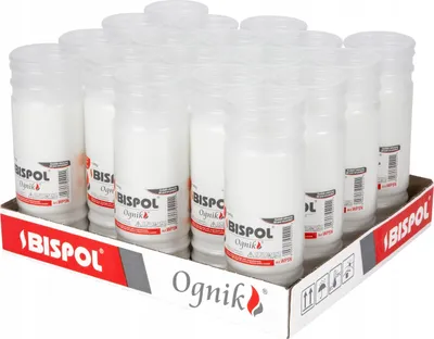 Zdjęcie produktu dla Wkłady do zniczy parafinowe BISPOL WP5N 120H 18szt.