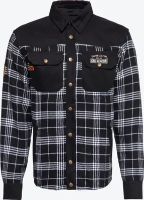 Produktbild von King Kerosin KK Kustom Kulture Workwear Hemd, schwarz/weiß, 5XL