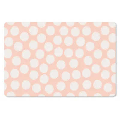 Produktbild von MuchoWow® Mauspad Mousepad Polka dots - Rosa - Muster 27x18 cm - Mousepads - Maus Mat - Pad - Mausunterlage - Büroartikel - Desk Matten