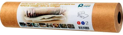 Image de Papier sulfurisé enduit, rouleau 380 mm x 100 m (l x L), brun clair