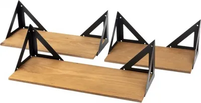 Produktbild von Velano - Loft Wandregal Komplettset Metallregal Hängeregal - FBL 1