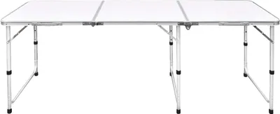 Produktbild von vidaXL Campingtisch zusammenklappbar höhenverstellbar Aluminium 180 x 60 cm