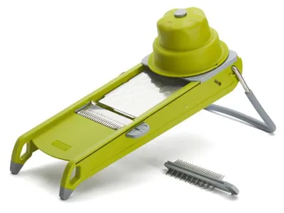 Mandoline Schommel Plus, Edelstahl, grün, 44,5 x 19,5 x 15 cm