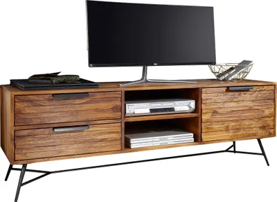 Produktbild von Lowboard NISHAN 160x54x40 cm Sheesham Massiv Holz | Design