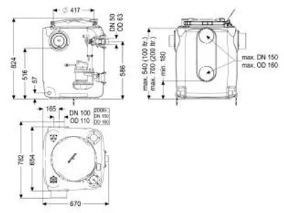 Produktbild von KESSEL 28518C Hebeanlage Aqualift 200