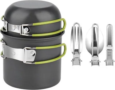 Produktbild von Kampeerkeuken-Set aus Keramik - ideal für Camping - 7 Stück