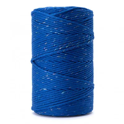 Produktbild von Makrameegarn 3 mm 100 m 1-fädig, Baumwollgarn, Baumwollkordel 3 mm, Glitzerkordel, Makrameekordel, Baumwollkordel, Baumwollkordel, gehäkelt, viele Far