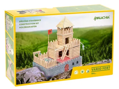 Obrázek produktu pro Walachia Dřevěná stavebnice Vario Fort 194 dílů