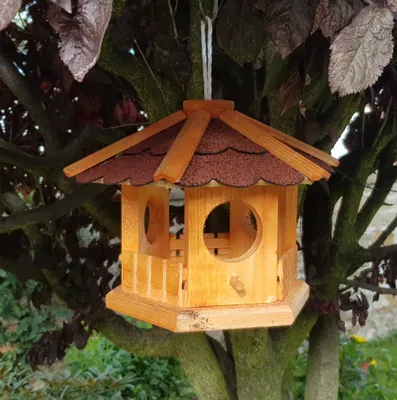 Produktbild von Vogelhaus, Vogelhäuschen zum hängen rot Typ 3 NEU