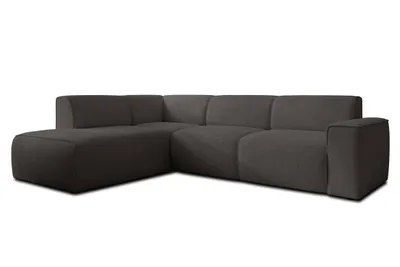 Image de AX LIVING Canapé L Forme Didim L Gris - 292 cm, élégant & confortable G