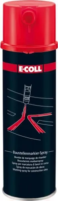Produktbild von E-Coll Baustellenmarkierspray 500ml rot , 4317784409377