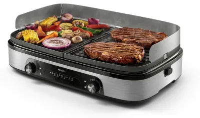 Produktbild von Philips Tischgrill 5000, Schwarz, 5 Temperaturstufen