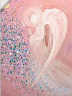 Produktbild von ARTland Wandbild, selbstklebend Engelbild - pastell Größe: 30x40 cm