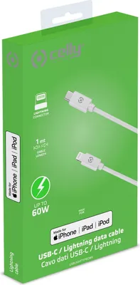 Obrázok produktu pre Kábel USB-C - Lightning 60W MFI 1m