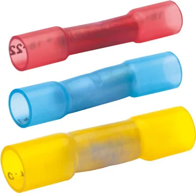 Produktbild von KLAU Stossverbinder 0,5-1qmm 670WS rot E-Cu verzinnt Wärmeschrumpfisolier