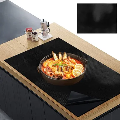 Zdjęcie produktu dla Mata ochronna na płytę indukcyjną 53 x 61 cm, silikon, magnetyczna, antypoślizgowa, do kuchni