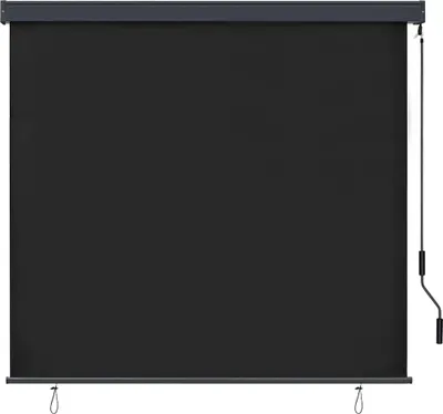 Zdjęcie produktu dla Roleta vidaXL, kolor antracytowy, 180 x 250 cm, tkanina i aluminium