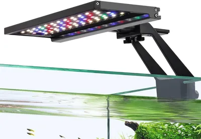 LED Aquariumleuchte Clip-on 14 W, Vollspektrum, Timer, 9 Farben
