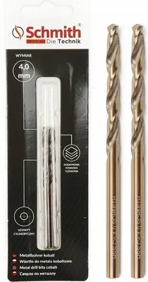 Obrázek produktu pro SCHMITH Kobaltová vrtačka Twist Drill Nerezová vrtačka Vrták do kovu Kobaltová sada 4 mm