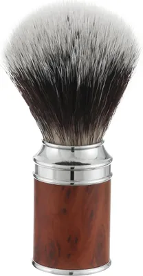 Immagine prodotto di INF Pennello da barba da uomo: Manico in lega di alluminio per schiuma ricca Colore del legno