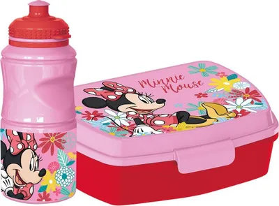 Productafbeelding van Lunchbox met fles, Minnie Mouse, CZ11278, 380 ml, 17 cm, kunststof