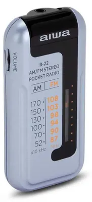 Productafbeelding van Aiwa R-22SL, draagbaar, analoog, AM, FM, 87 - 108 MHz, 52 - 170 kHz, 3,5 mm