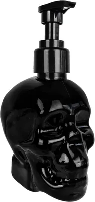 Produktbild von Schwarzer Totenkopf Seifenspender mit Handseife 300ml