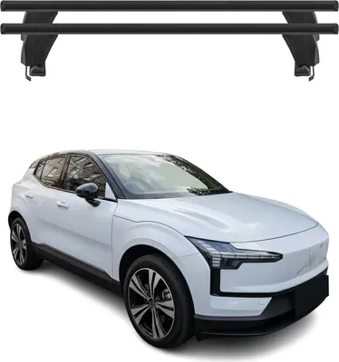 Immagine prodotto di Portapacchi Menabo per Volvo EX30 2023-2025 alluminio nero 2 pezzi