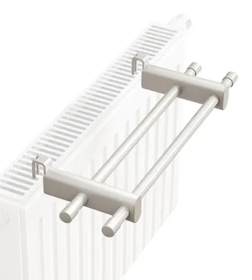 Image de Porte-serviettes radiateur - Pour radiateur - Blanc - 50 cm
