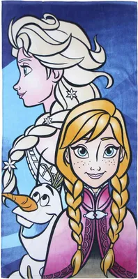 Produktbild von Elsa und Anna Frozen Baumwoll-Bade- und Strandtuch