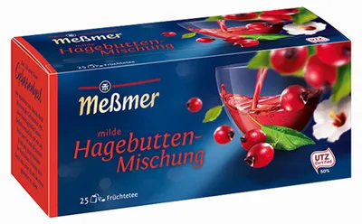 Zdjęcie produktu dla Meßmer Mild Rosehip Blend Fruit Tea Hibiscus 75g 12 pack