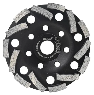Productafbeelding van Diamantschuurkop van 125 mm x 22,23 mm, geschikt voor beton, steen, graniet en metselwerk
