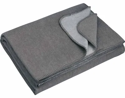 Produktbild von Riema Thor  Baumwolldecke (recycelte Baumwolle) 150x230 cm: grau Farbe: grau