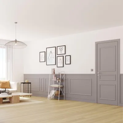 Obrázok produktu pre Elzusha – Súprava predrezaných drevených ozdobných lišt pre dvere (73 cm a 83 cm),