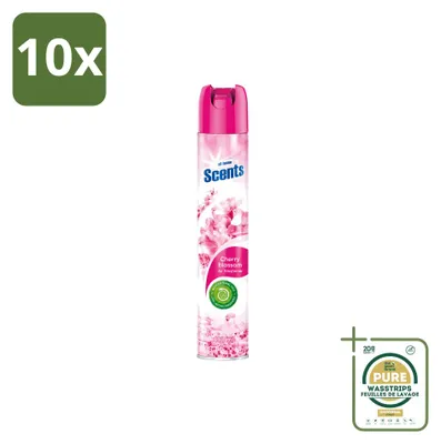 Produktbild von 10 x At Home Lufterfrischer Spray - Kirschblüte - 400 ml - Vorratspackung - 10 Stücke