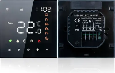 Zdjęcie produktu dla Inteligentny termostat 3A Cyfrowy programowalny ekran dotykowy LCD Regulator temperatury ogrzewania podłogowego Inteligentna ściana do wody do wody