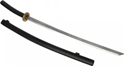 Produktbild von Ninja Schwert mit Scheide – Samurai Katana Kostüm Zubehör – Kunststoff Polsterwaffe Ninja Kostüm Accessoire – Cosplay Waffe für Halloween Fasching Karneval